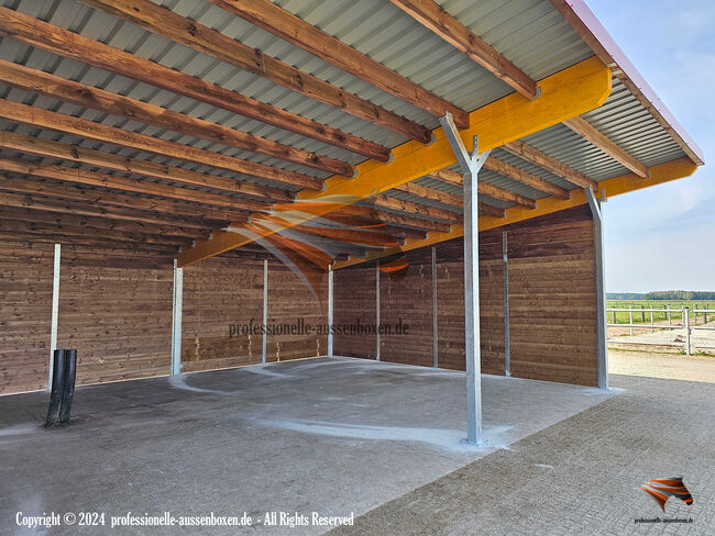 Offenstall kaufen - Pferdeunterstand, Weideunterstand, Laufstall für Pferde & Weidehütte, AUSSENBOXEN Pferdeunterstand - Weideunterstand - Unterstand - Offenstall bauen, AUSSENBOXEN (AUSSENBOXEN Sp. z o.o.), Paddock-, Boxen- & Stallmatten, Wałcz, Abbildung 19