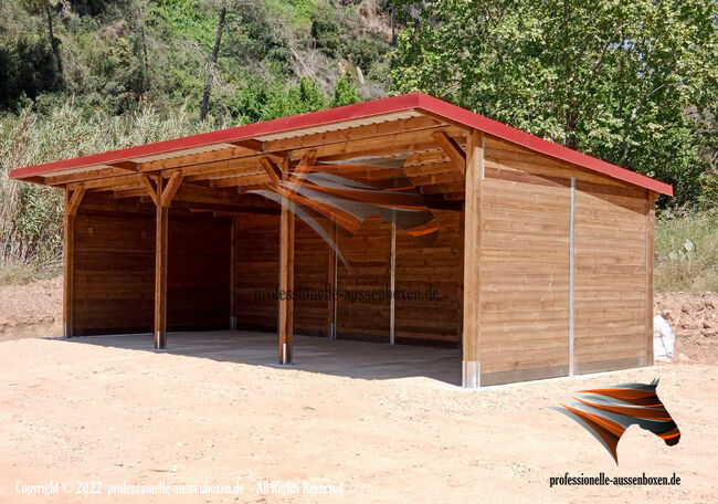 Offenstall kaufen - Pferdeunterstand, Weideunterstand, Laufstall für Pferde & Weidehütte, AUSSENBOXEN Pferdeunterstand - Weideunterstand - Unterstand - Offenstall bauen, AUSSENBOXEN (AUSSENBOXEN Sp. z o.o.), Paddock-, Boxen- & Stallmatten, Wałcz, Abbildung 23