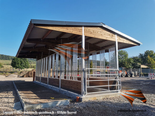 Offenstall kaufen - Pferdeunterstand, Weideunterstand, Laufstall für Pferde & Weidehütte, AUSSENBOXEN Pferdeunterstand - Weideunterstand - Unterstand - Offenstall bauen, AUSSENBOXEN (AUSSENBOXEN Sp. z o.o.), Paddock-, Boxen- & Stallmatten, Wałcz, Abbildung 24
