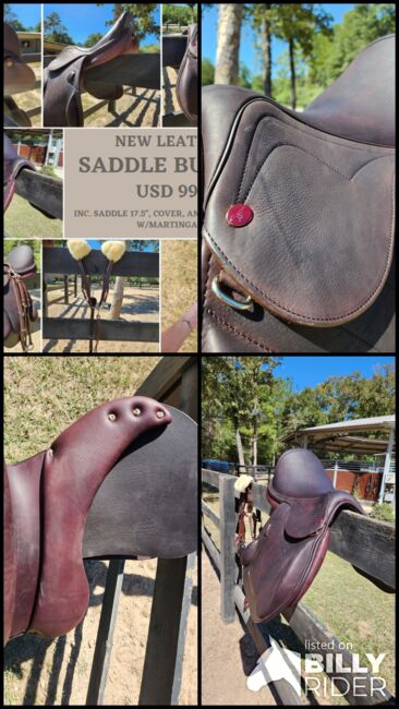 OFFER! New Leather Saddle Bundle, Saint Spirit Berlin, Florencia, Siodła skokowe, Houston, Image 18
