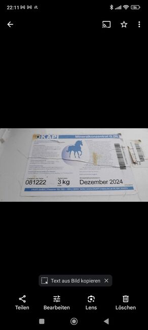 Okapi Mineral G, Okapi Mineral , Cori, Horse Feed & Supplements, Katzweiler 