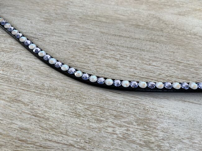 Stirnriemen "Lavendel" mit original Swarovski, DIY, Jule, Naczółki, Münchenbernsdorf, Image 3
