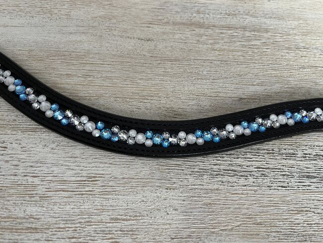 Stirnriemen "Wintertraum" mit original Swarovski, DIY, Jule, Naczółki, Münchenbernsdorf, Image 2