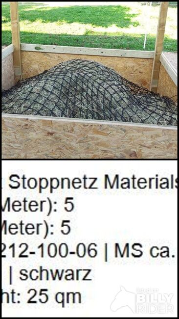 Wieder verfügbar Biete Heunetz / Gerüstschutznetz 5 x 5 meter, Maßanfertigung, Christine S., Hay Nets, Bags & Rags, Großostheim, Image 3
