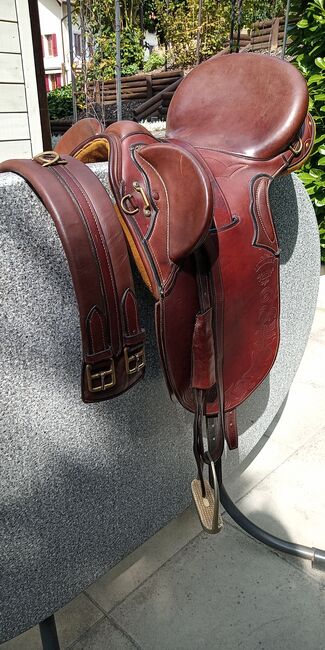Original Australischer Stocksattel, Brumby Special Poley Grösse 15, Marie-Therese, Sattelgurte, Vordemwald, Abbildung 4