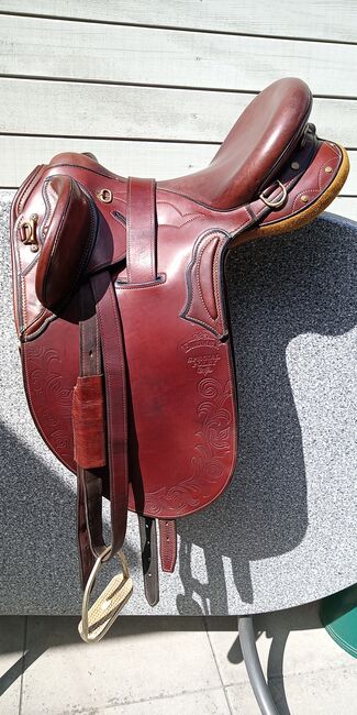 Original Australischer Stocksattel, Brumby Special Poley Grösse 15, Marie-Therese, Sattelgurte, Vordemwald, Abbildung 3