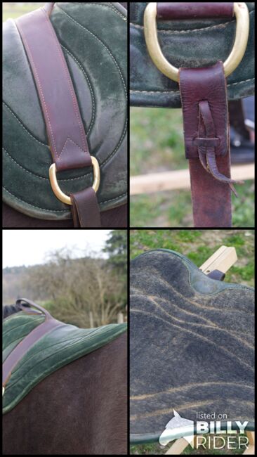 Originales Parelli Bareback Pad in schönem grün! Reitpad, Lederpad, Tannengrün, Parelli Natural Horsemanship Bareback Pad, Nine, Reitpad, Ettenheim, Abbildung 11