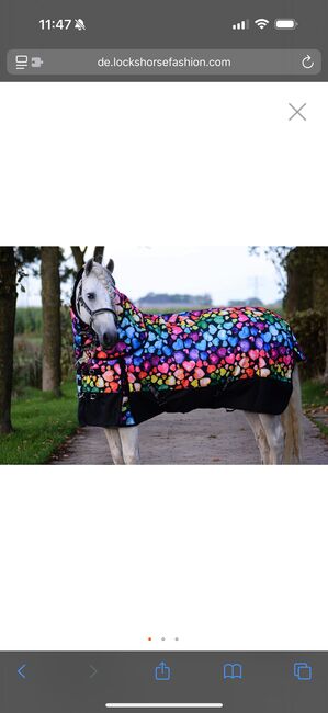 Regendecke in 125cm, Lock Horsefashion, Simone Just, Derki dla konia, St.Ingbert 