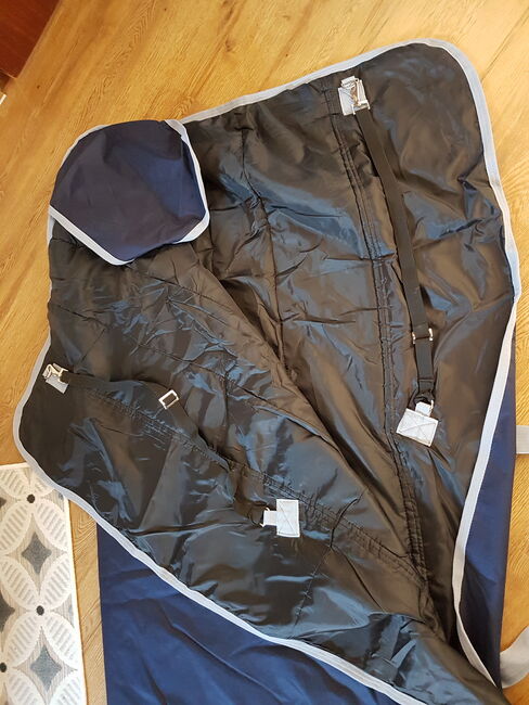 Outdoordecke 145 Regendecke 150 g blau neu OVP, Premiere, Laura B., Derki dla konia, Ulm, Image 4