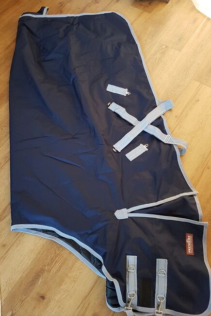 Outdoordecke 145 Regendecke 150 g blau neu OVP, Premiere, Laura B., Derki dla konia, Ulm, Image 2