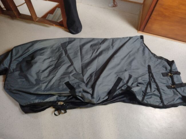 Outdoordecke Winterdecke 165cm 200g grau schwarz, Thermo Master, Rebecca, Horse Blankets, Sheets & Coolers, Ulm, Image 5