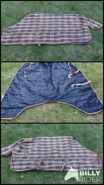 Outdoordecke Weidedecke Größe 145cm Füllung 200g gelb kariert, Nicole , Horse Blankets, Sheets & Coolers, Norderstedt, Image 4