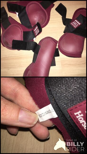 Gamaschen set vb bordeaux duneklrot, Horse Guard, Nicki, Tendon Boots, Vilseck, Image 3