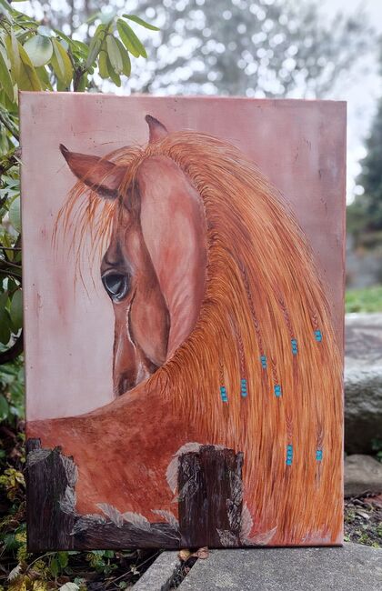 Pferd Rot gemalt von mir, Ola, Horses For Sale, Dallikon