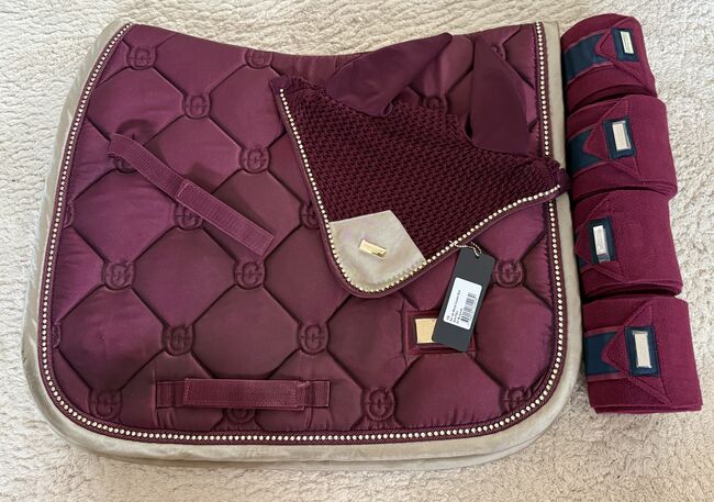 Equestrian Stockholm Set Cob, Equestrian Stockholm  Merlot Crystal Gold, Lara Weber , Dressage Pads, Andernach