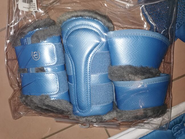 Equestrian Stockholm Set * Parisian Blue * Schabracke DR FULL & Fliegenhaube & Gamaschen S+M, Equestrian Stockholm , Selina M. , Dressage Pads, Rödermark, Image 10