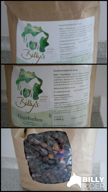 Pferdezusatzfutter Billy´s Hagebutten getrocknet ganz, Billy´s, Sabrina, Horse Feed & Supplements, Eltville, Image 4