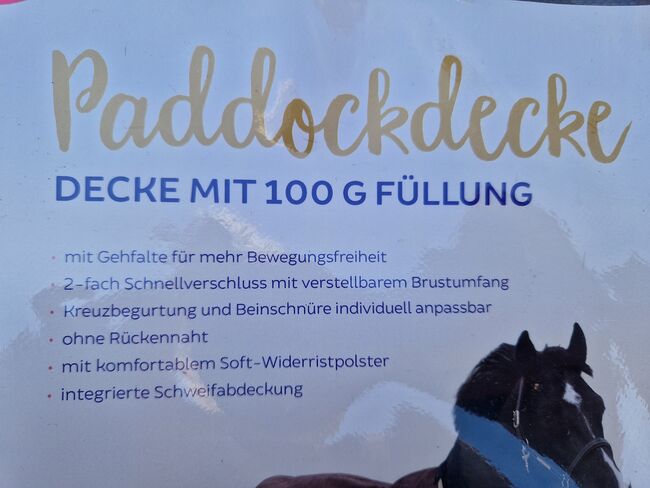 Paddockdecke 4Horses 155cm NEU, 4Horses, Julia , Horse Blankets, Sheets & Coolers, Oberzent , Image 3