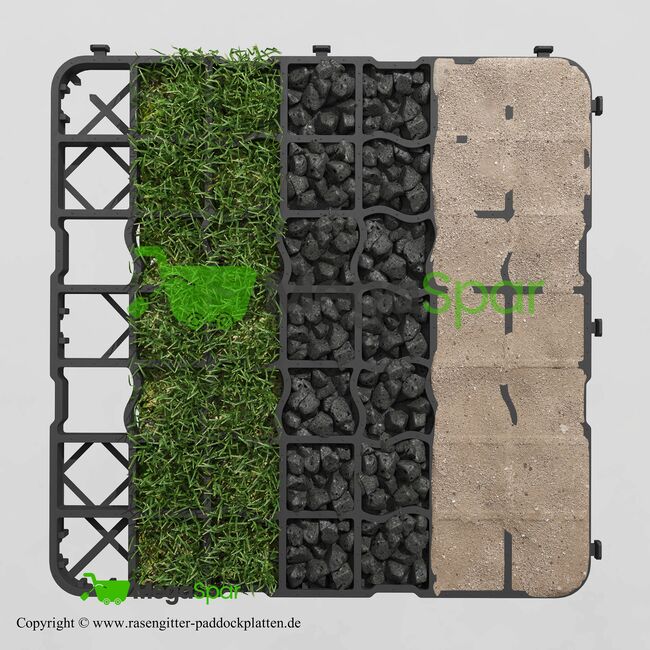 Paddockplatten kaufen & Rasengitter, Paddockgitter und Kiesgitter, Bodengitter - Reitplatz & Paddock, MEGASPAR - Online Shop Paddockplatten | Rasengitter | Paddockmatten | Rasenwaben | Bodengitter, MEGASPAR Online-Shop (MEGASPAR Online-Shop), Paddock-, Boxen- & Stallmatten, Piła, Abbildung 14