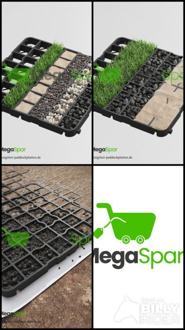 Paddockplatten & Rasengitter – Robuste Bodengitter & Kiesgitter für Reitplatz, Paddock & Stall, MEGASPAR - Online Shop Rasengitter | Paddockplatten | Kunststoffmatten & Parkplatzgitter , MEGASPAR Online-Shop (MEGASPAR Online-Shop), Horse & Stable Mats, Piła, Image 22