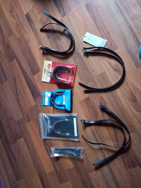 Reitsportpaket Sporen Kieffer Stübben + Riemen NEU, Kieffer + Dtübben, Lena Noll, Ostrogi, Großalmerode 