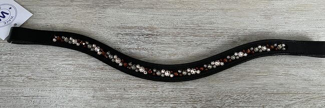 Stirnriemen "Greige" mit original Swarovski, DIY original Swarovski, Jule, Browbands, Münchenbernsdorf, Image 2