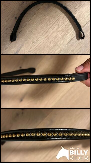 Stirnriemen mit Goldperlen, Stephanie Mathis, Browbands, Oerlingen, Image 4