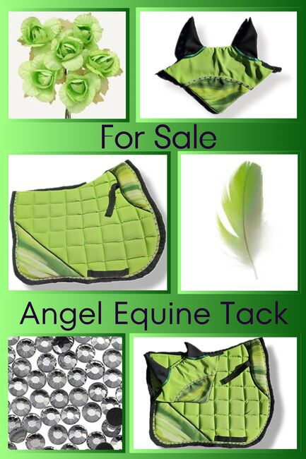 Parakeet green set, Angel Equine , Abbey, Dressage Pads, Pretoria 