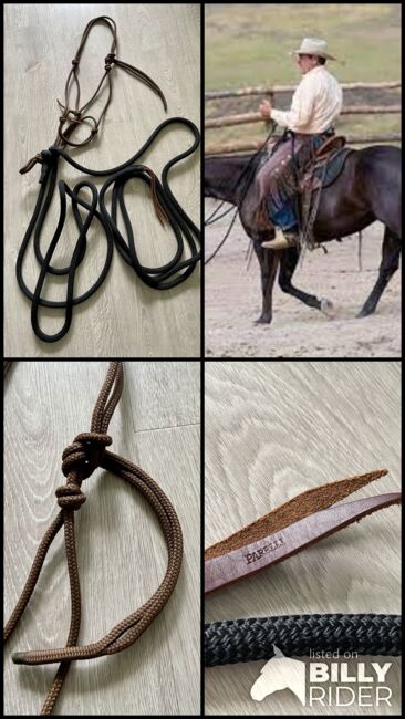 *° Parelli Natural Hackamore * Zügel + Führseil * Reit-Knotenhalfter * braun & schwarz * Western °*, Pat Parelli  Parelli Natural Hackamore, annadausac, Ogłowia bezwędzidłowe, Aachen, Image 10