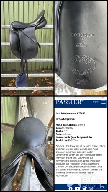 Passier Corona 2 Dressursattel 17 Zoll (2020), Passier Corona 2, Alina S., Dressage Saddle, Waabs , Image 12