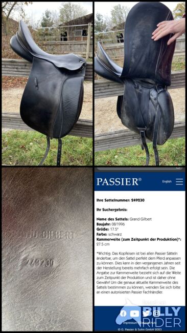 Passier Grand Gilbert 17,5“, Passier Grand Gilbert, Sandrina Moser, Dressage Saddle, Freising, Image 9