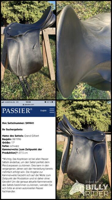 Passier Grand Gilbert Dressursattel 17“ 27,5cm, Passier Grand Gilbert, Friederike Lubkoll, Dressage Saddle, Felixsee, Image 17