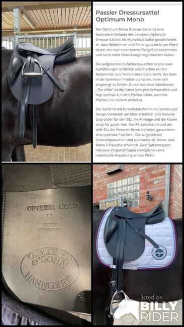 Passier Optimum Mono, Passier Optimum Mono, Kathrin, Dressage Saddle, Barsbüttel , Image 11