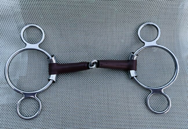 Pessoa METALAB Leder 3-Ring-Gebiss 17mm dick -13cm weit *wie neu*, METALAB  Leder 3-Ring, Sarah, Gebisse, München, Abbildung 5