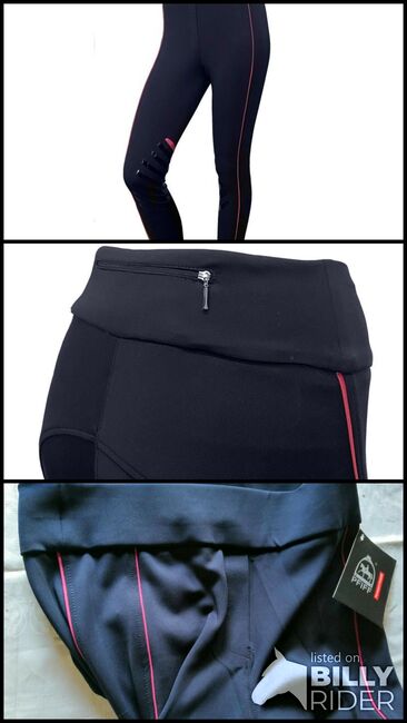 PFIFF  Reitleggings Larissa, Grip-Kniebesatz Damen Größe  44, Reit-Leggings, Una (Horse-design), Breeches & Jodhpurs, Rot am See, Image 4