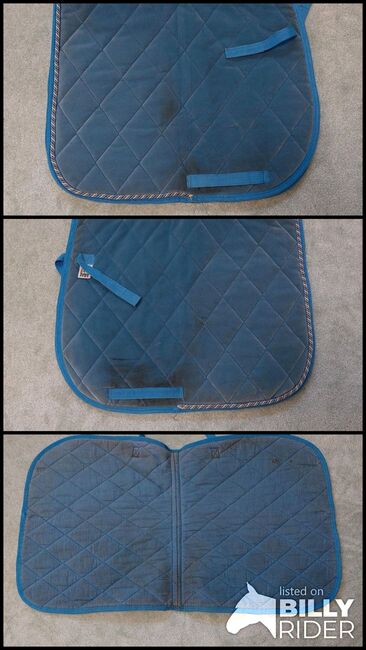 PFIFF Samt Schabracke hellblau Warmblut WB Dressur DR, PFIFF, Nicole , Dressage Pads, Norderstedt, Image 4