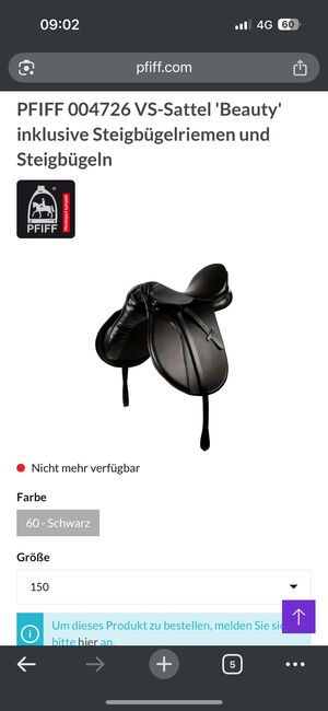 Pfiff VS Sattel 18 Zoll & 34 Kammerweite, Pfiff Beauty, Laura Steinbach , All Purpose Saddle, Kerpen , Image 4