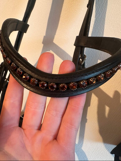 PFIFF schwedisch kombinierte Trense WB schwarz, braun unterlegt, Pfiff, Jenny, Bridles & Headstalls, Odenthal, Image 3