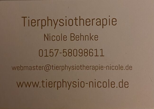 Physiotherapie (Berlin/Brandenburg), Physiotherapie , Nicole Behnke  (Tierphysiotherapie Nicole), Therapy & Treatment, Falkensee , Image 3