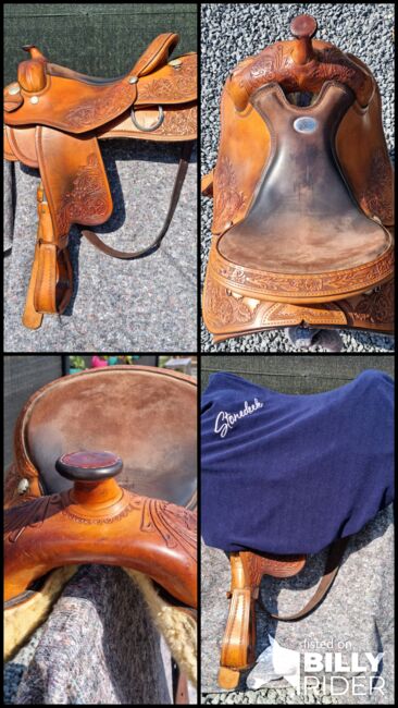 Beautiful Rocking R western saddle - 16 inch seat, Rocking R, SareV, Siodło westernowe , Peer, Image 8