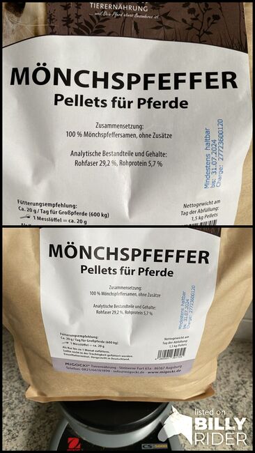 Mönchspfeffer Pellets, Migocki Mönchspfeffer , Nicole, Pasza i suplementy dla koni, Pechbrunn, Image 3