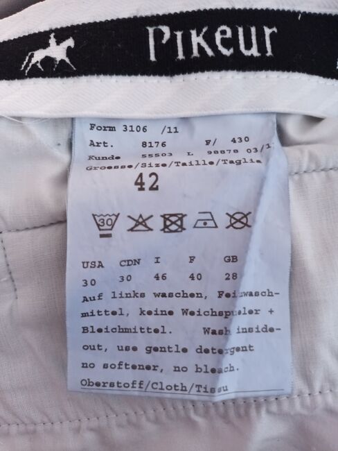 Pikeur Reithose gefüttert Größe 42 VOLLBESATZ, PIKEUR , Naty, Breeches & Jodhpurs, Schweinfurt, Image 5