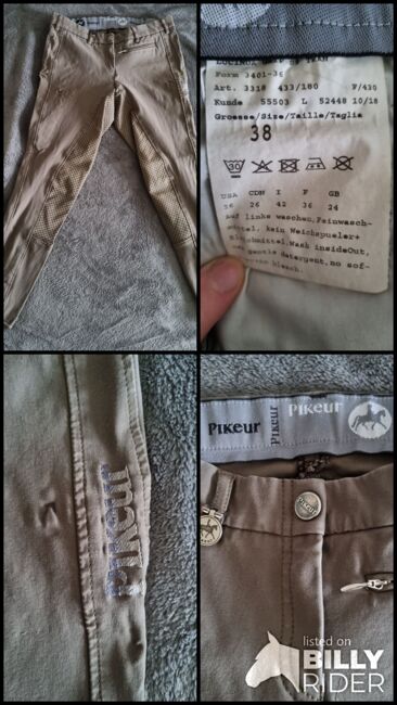 Pikeur Reithose "Lucinda Grip",Größe 38,Gripbesatz,Seagreen, Pikeur Lucinda Grip, Gesa, Breeches & Jodhpurs, Edewecht, Image 6