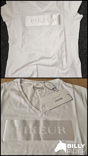Pikeur Shirt weiß Gr. 42 4-Wege-Stretch NP 54,95 €, Pikeur Franja, Pferdi, Shirts & Tops, Ponitz, Image 3