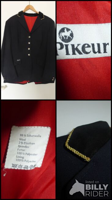 Pikeur Damen Turnier Jackett dunkelblau mit Goldbiese Gr. 46, Pikeur, KH, Show Apparel, Siegen, Image 10