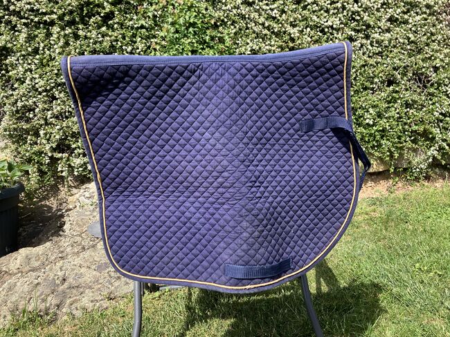 Sattelschabracke /Sattelpad blau mit Goldrand, Keine Angabe , Verena 🐎 , Czapraki, Rhens