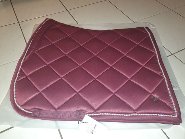 Schabracke PS of Sweden Plait Print dark berry neu, PS of Sweden Plait Print Saddle Pad, Kiki, Czapraki, Burgwedel, Image 2