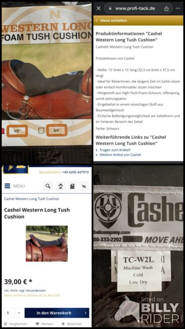 Gelkissen für Westernsattel, Cashel, Bernadette Bauer, Siodło akcesoria, Rodgau, Image 7