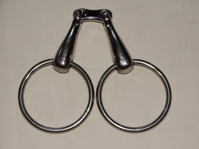 Doppeltgebrochenes Wassergebiss 14 cm massiv Gebiss für Trense 2 cm dick Platte doppelt gebrochen, Anne, Wędzidła, Wahrenholz