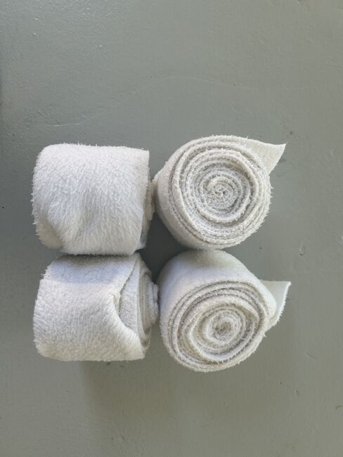 Polo Wraps- White Set of 4, Stephanie, Horse Bandages & Wraps, Edmonton 